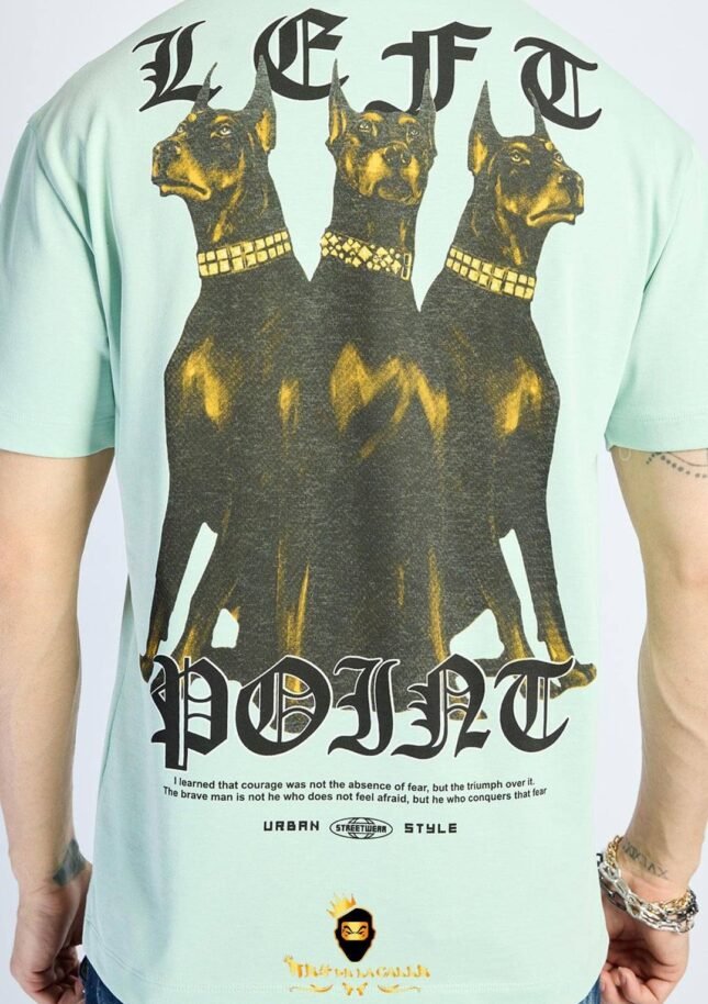 Camiseta Left Point Verde Menta Triple Dobermann