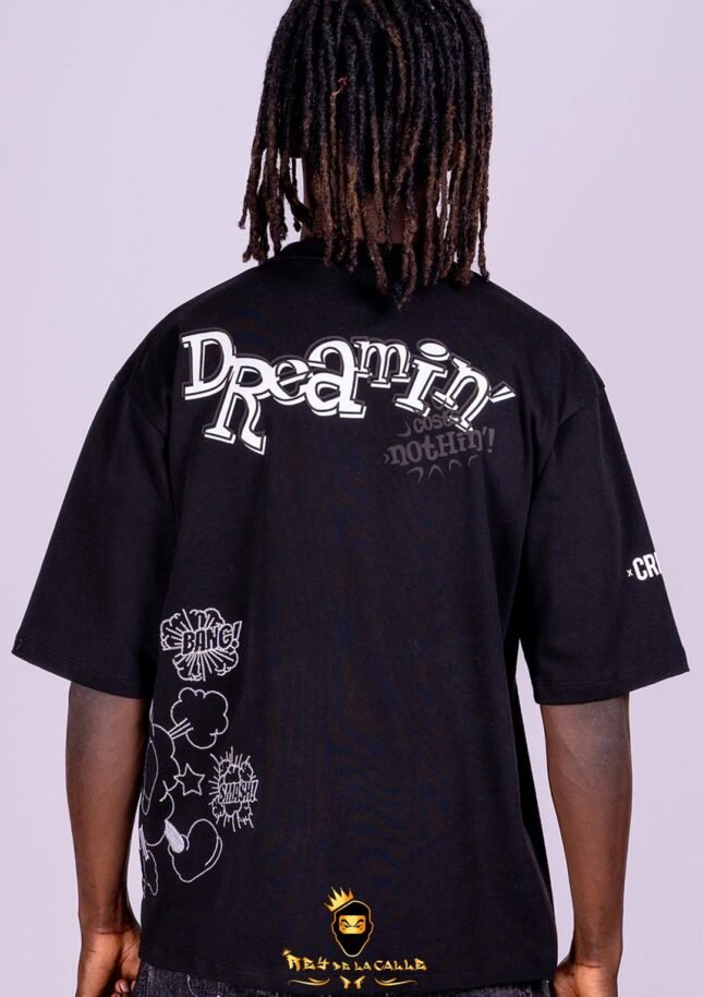 Camiseta Left Point Negra Dreamin'