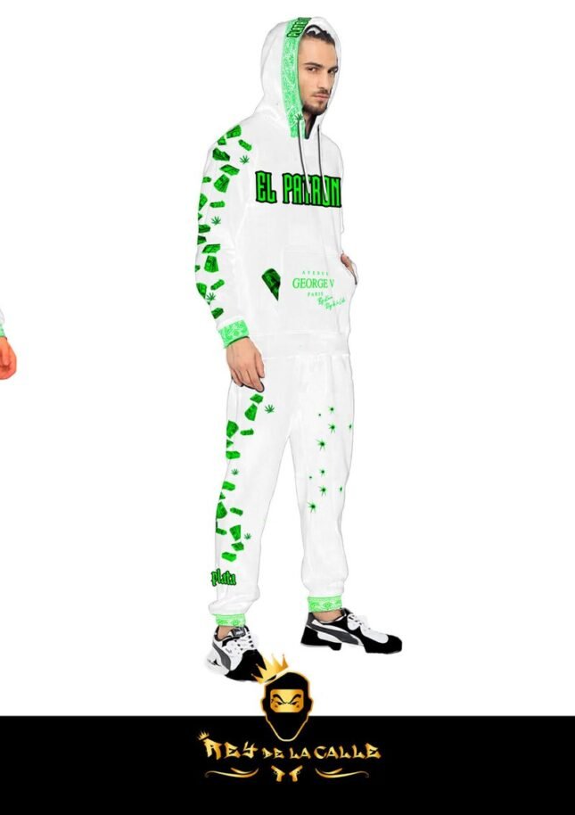 Conjunto Avenue George V París Blanco Pedrería Brillante El Patron