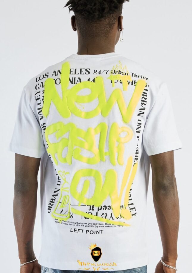 Camiseta Left Point Blanca New Fashion