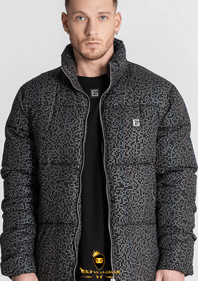 Chaqueta Gianni Kavanagh Negra Estilo Refractario