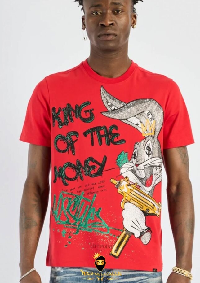 Camiseta Left Point Roja King Of The Money
